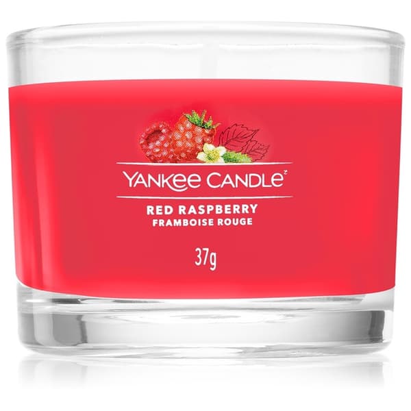 Yankee Candle Filled Votive Red Raspberry 37g Red
