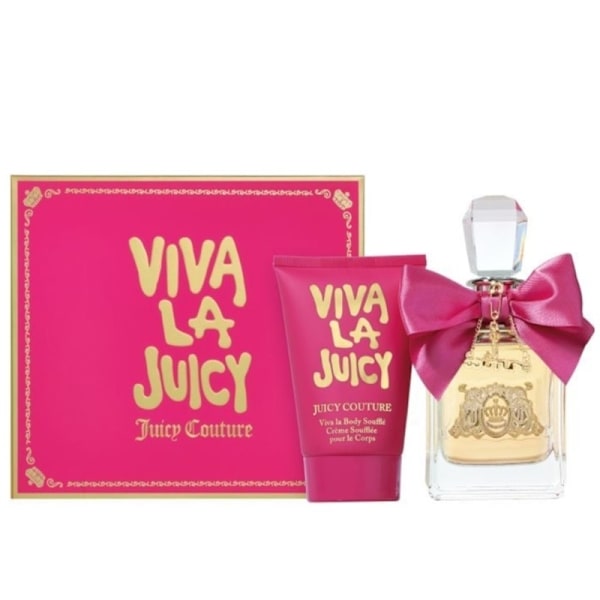 Giftset Juicy Couture Viva La Juicy Edp 100ml + Body Souffle 125ml Pink