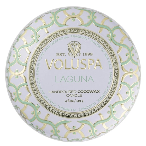 Voluspa Decorative Tin Candle Laguna 113g Green