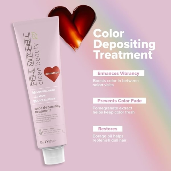 Paul Mitchell Clean Beauty Color Depositing Treatment Cinnamon 1 Transparent