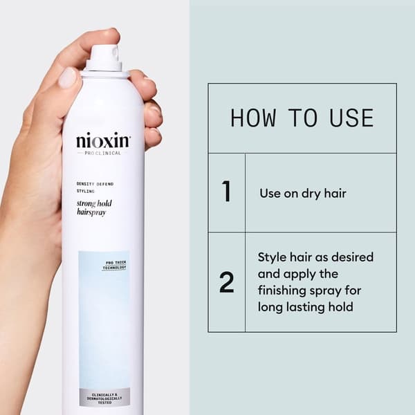Nioxin Density Defend Styling Strong Hold Hairspray 300ml Vit
