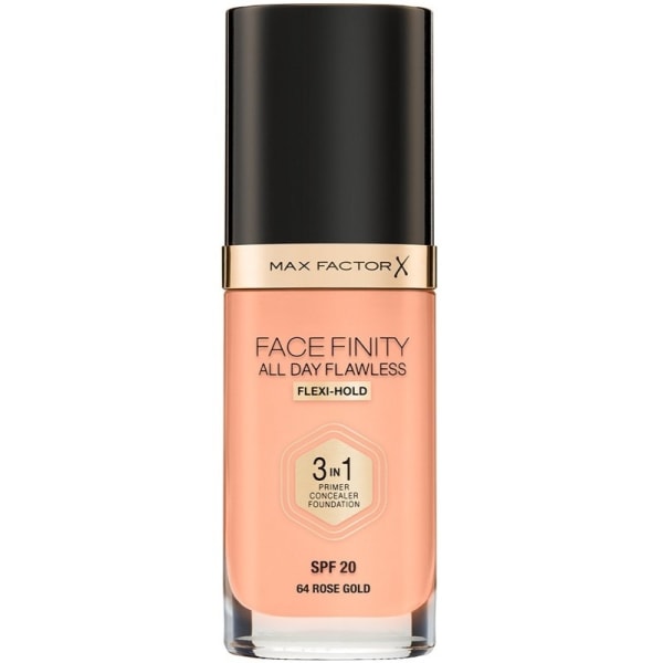 Max Factor Facefinity 3 In 1 Foundation 64 Rose Gold Transparent