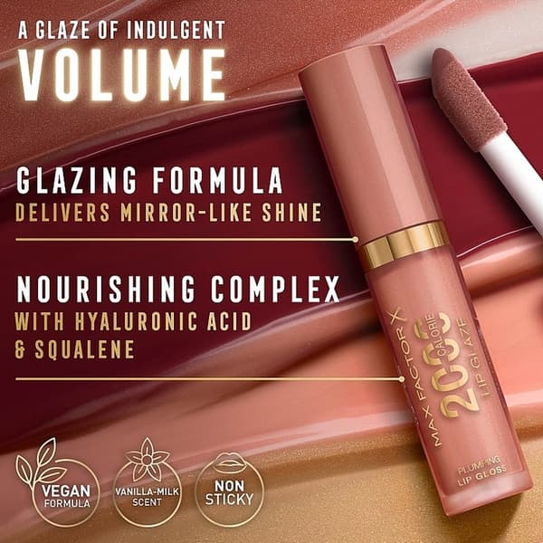Max Factor 2000 Calorie Lip Glaze - Silk Sheets 4,4ml Brown