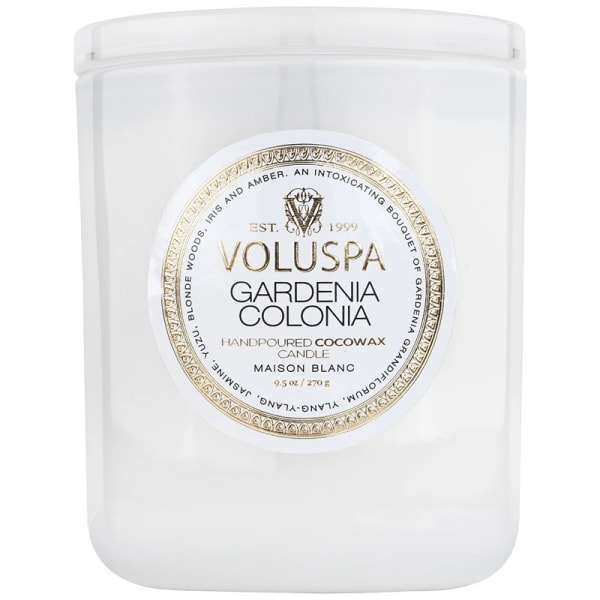 Voluspa Classic Candle Gardenia Colonia 269g Black
