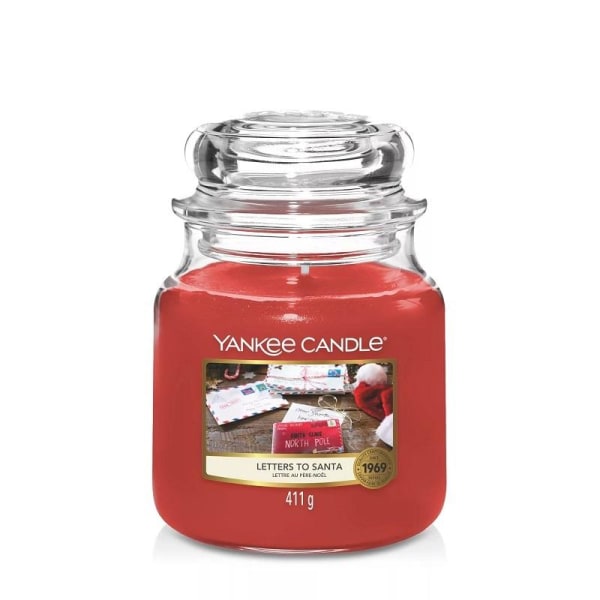 Yankee Candle Classic Medium Jar Letters To Santa 411g Red
