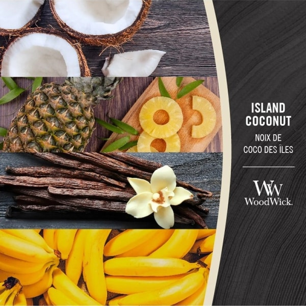 WoodWick Mini - Island Coconut Transparent