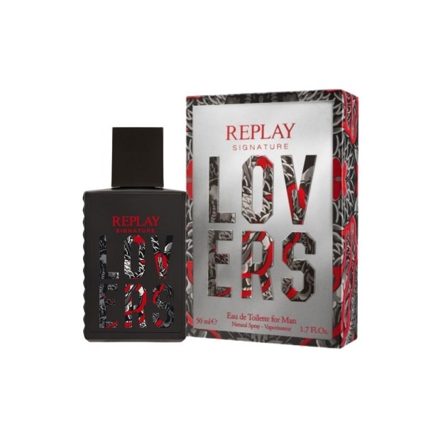 Replay Signature Lovers For Man Edt 50ml Svart
