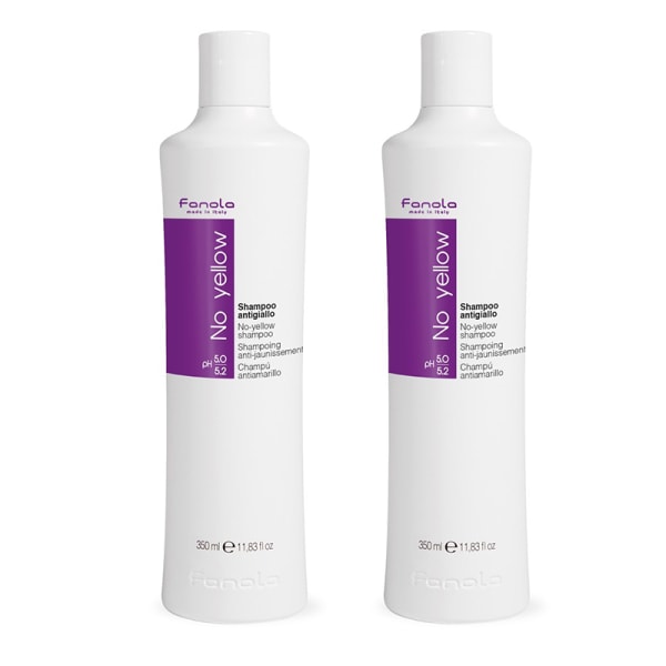 2-pack Fanola No Yellow Shampoo 350ml Transparent