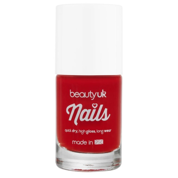 Beauty UK Nails no.11 - Post Box Red 9ml Transparent