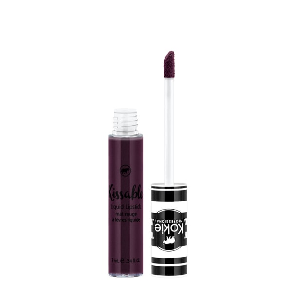 Kokie Kissable Matte Liquid Lipstick - Nightfall Dark purple