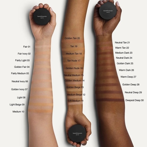 Bare Minerals Foundation Matte Medium Beige Transparent