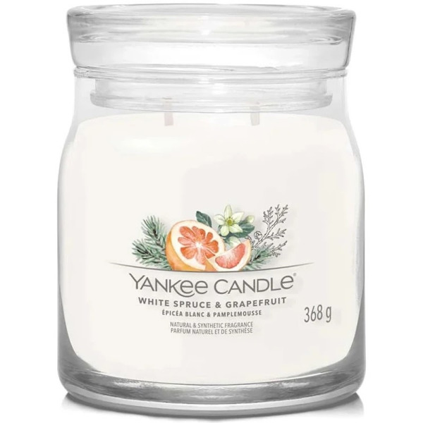 Yankee Candle Signature Medium Jar White Spruce & Grapefruit 368g Vit