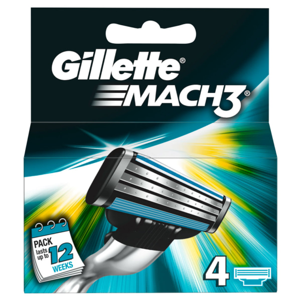 Gillette Mach3 4-pack Grön