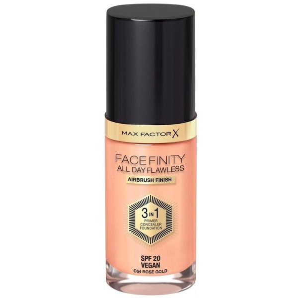 Max Factor Facefinity 3 In 1 Foundation 64 Rose Gold Transparent