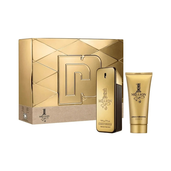 Giftset Paco Rabanne 1 Million Edt 100ml + Shower Gel 100ml Guld