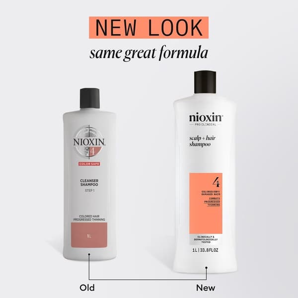 Nioxin System 4 Shampoo for Colored Thinning Hair 1000ml White