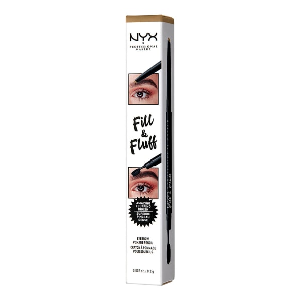 NYX PROF. MAKEUP Fill & Fluff Eyebrow Pomade Pencil - Blonde Transparent