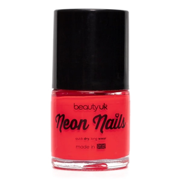 Beauty UK Neon Nail Polish - Coral Transparent