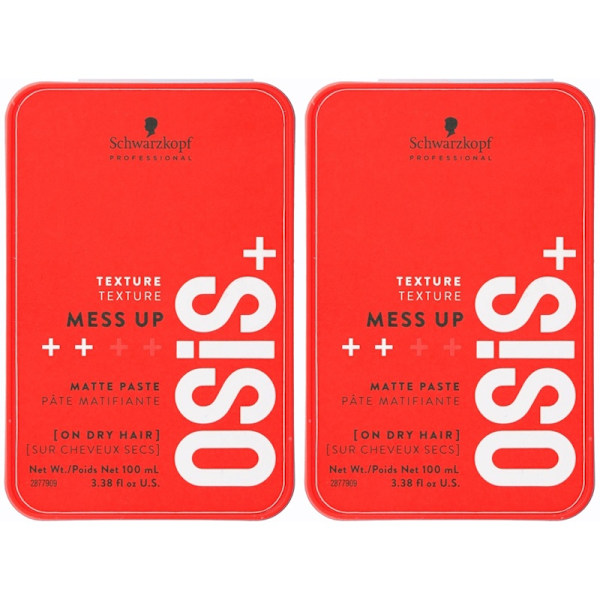 2-pack Schwarzkopf Osis Mess Up 100ml Transparent