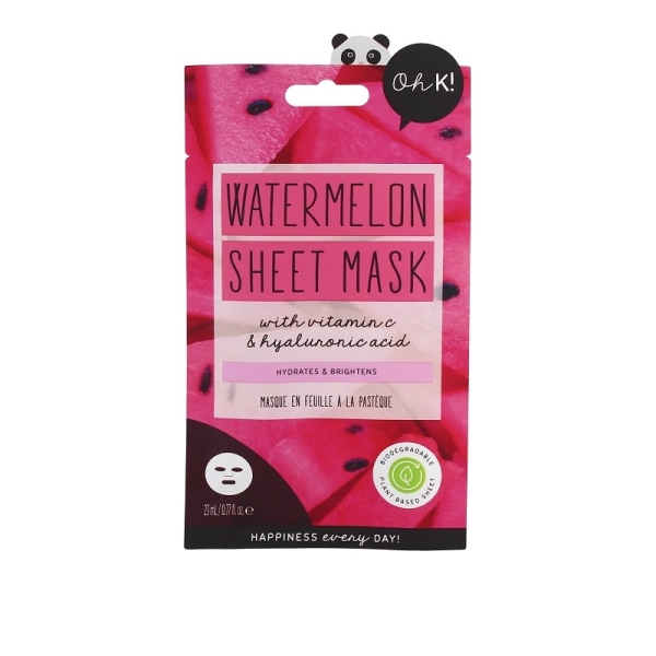 Oh K! Hydrating Watermelon Sheet Mask With Hyaluronic Acid Transparent