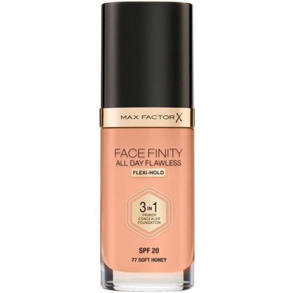 Max Factor Facefinity 3 In 1 Foundation 77 Soft Honey Transparent