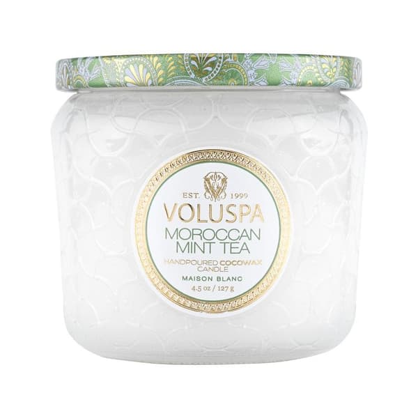 Voluspa Petite Jar Moroccan Mint Tea 127g Black