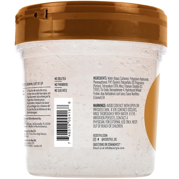Eco Style Coconut Styling Gel 473ml Brown