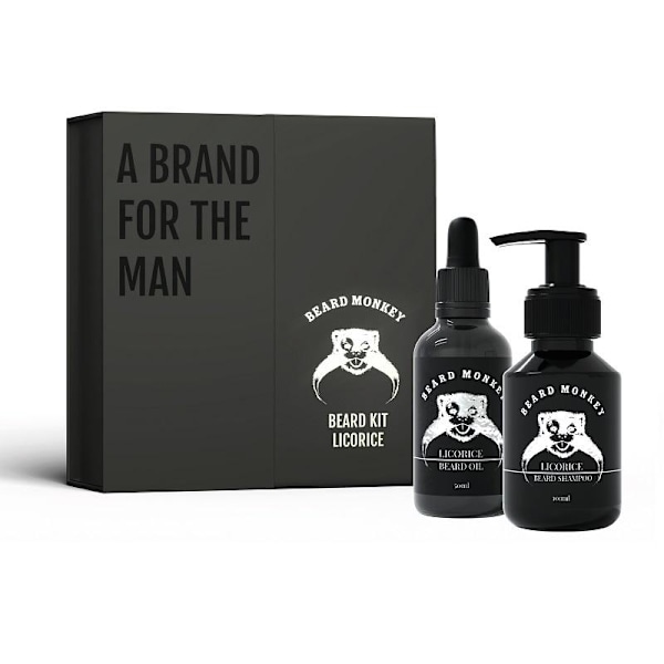 Giftset Beard Monkey Beard Kit Licorice Transparent