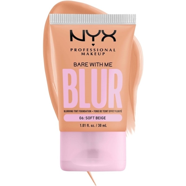 NYX PROF. MAKEUP Bare With Me Blur Tint Foundation 30ml 06 Soft Beige Transparent