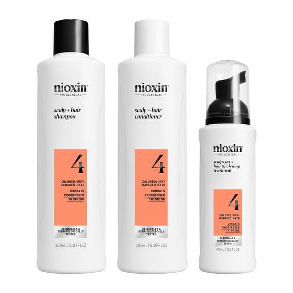 Nioxin System 4 Trial Kit for Colored Thinning Hair 340ml White