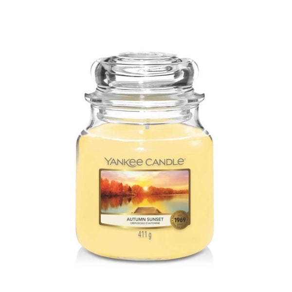 Yankee Candle Classic Medium Jar Autumn Sunset 411g Yellow