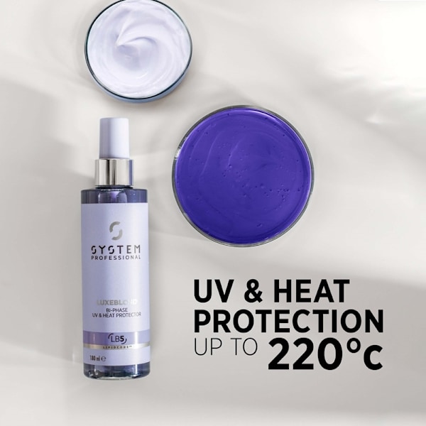 System Professional LuxeBlond Bi-Phase UV & Heat Protector 180ml Lila