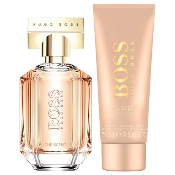 Giftset Hugo Boss The Scent for Her Edp 50ml + Body Lotion 75ml Pink