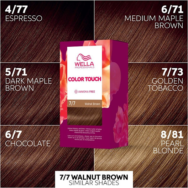Wella Color Touch Deep Browns 7/7 Walnut Brown Brun