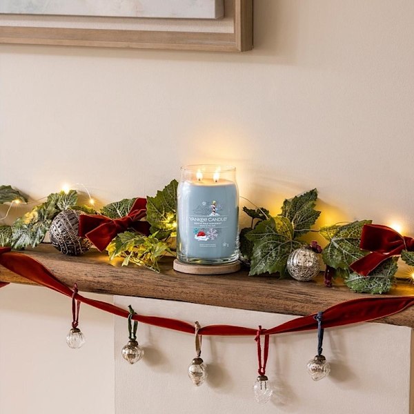 Yankee Candle Signature Large Jar North Pole Hideaway 567g Blå