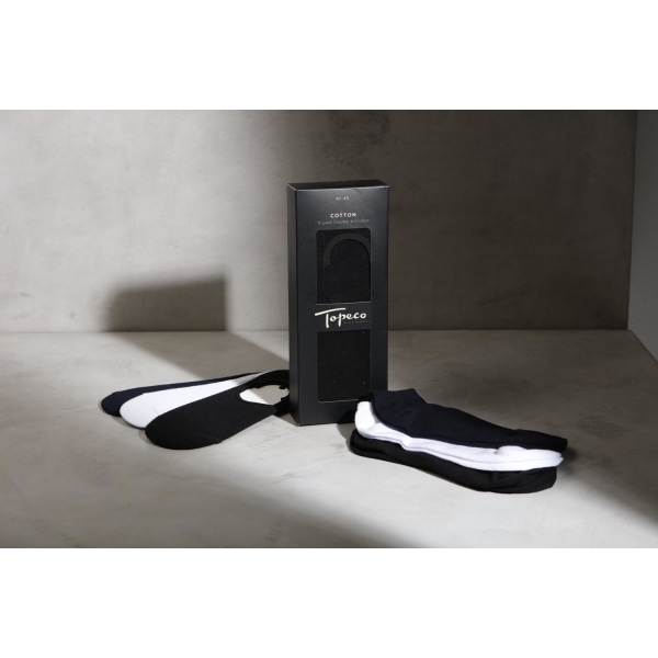 Topeco Cotton Sneaker & In-shoe 6-pack Strl 41-45 Svart