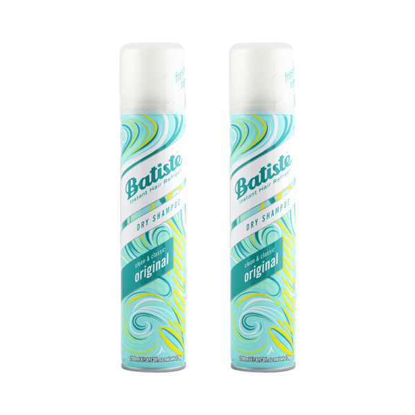 2-pack Batiste Dry Shampoo Original Stor 200ml Transparent