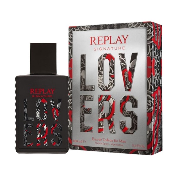 Replay Signature Lovers For Man Edt 100ml Black