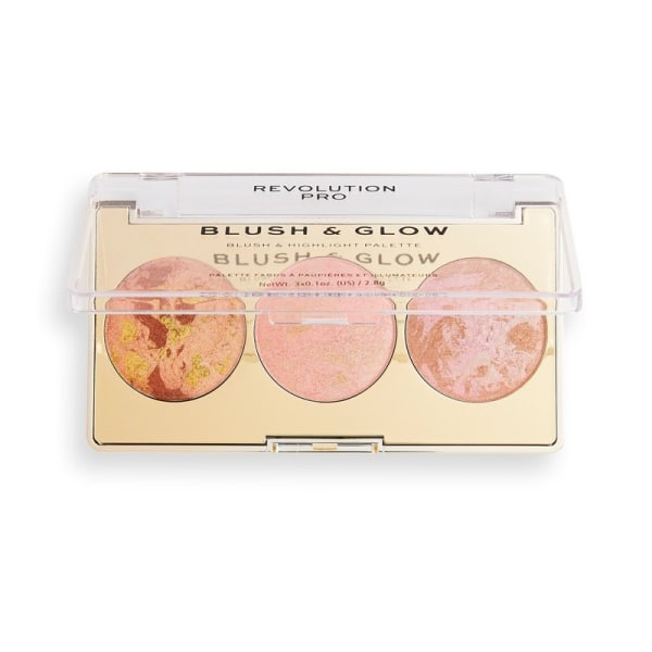 Makeup Revolution PRO Blush & Glow Palette - Peach Glow Pink
