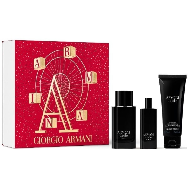 Giftset Armani Code Le Parfum Edp 75ml + Edp 15ml + After Shave Svart