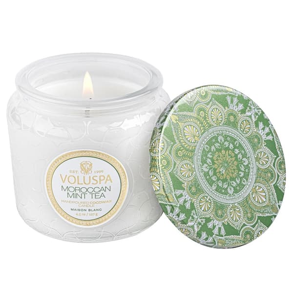 Voluspa Petite Jar Moroccan Mint Tea 127g Black
