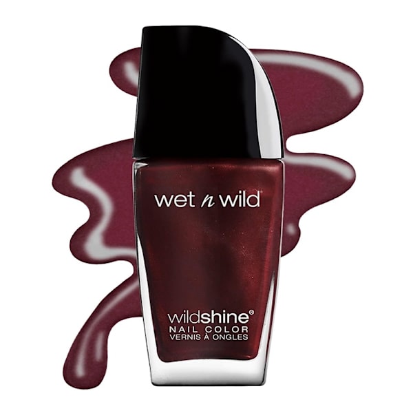 Wet n Wild Wild Shine Nail Color Burgundy Frost Wine red