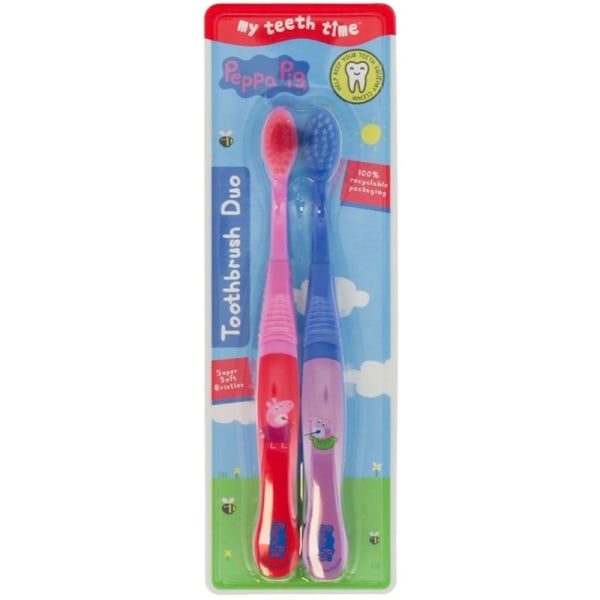 Peppa Pig Toothbrush Duo Super Soft multifärg