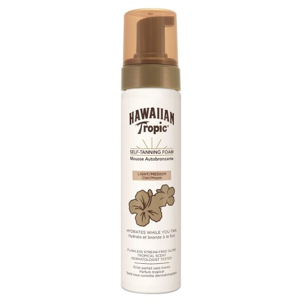 Hawaiian Tropic Self-Tanning Foam Light/Medium 200ml Brown