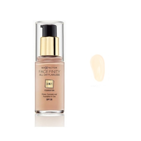Max Factor Facefinity 3 In 1 Foundation 30 Porcelain Transparent