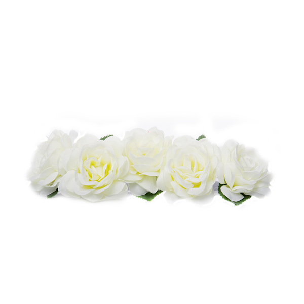 Hairband Blossom Big - White Transparent