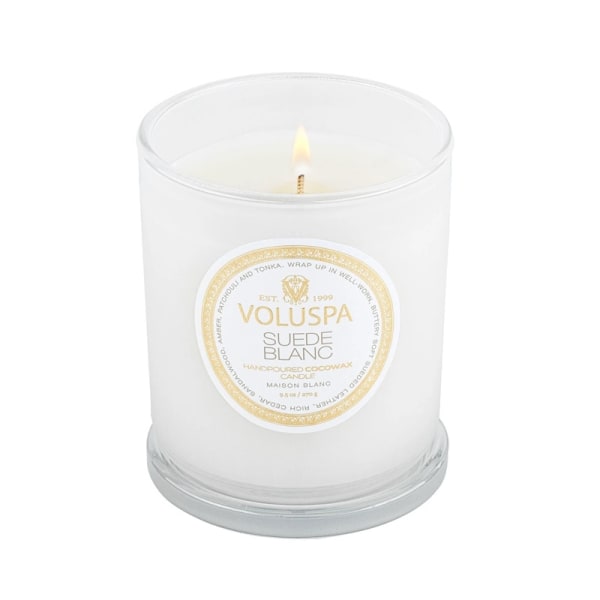 Voluspa Classic Candle Suede Blanc 269g White