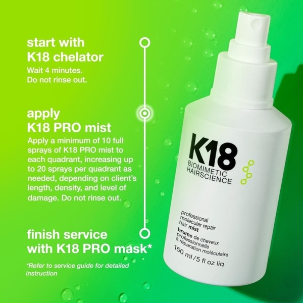 K18 Professional Molecular Repair Hair Mist 150ml Transparent