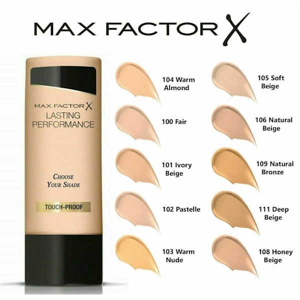 Max Factor Lasting Performance 105 Soft Beige Transparent