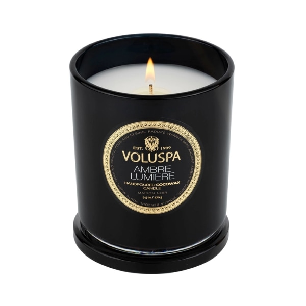 Voluspa Classic Candle Ambre Lumiere 269g Black
